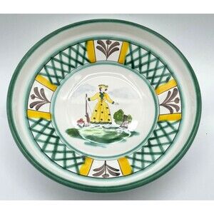 NEW Gmundner Keramik Female "Hunter's Delight" Cereal Bowl 6.5" Handmade Austria